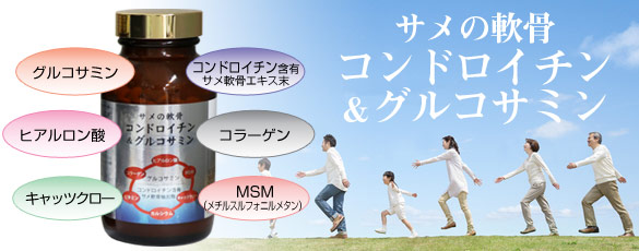 サメの軟骨コンドロイチン&グルコサミン